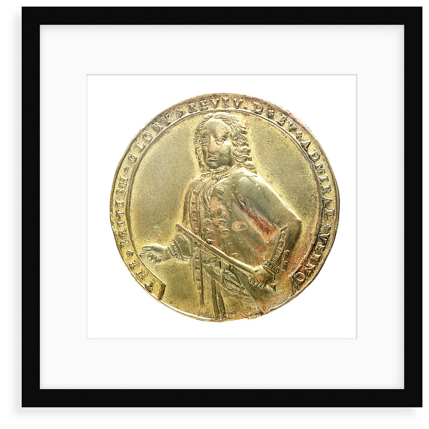 Medal commemorating Admiral Edward Vernon (1684-1757) and the capture of Porto Bello, 1739; obverse by Unknown