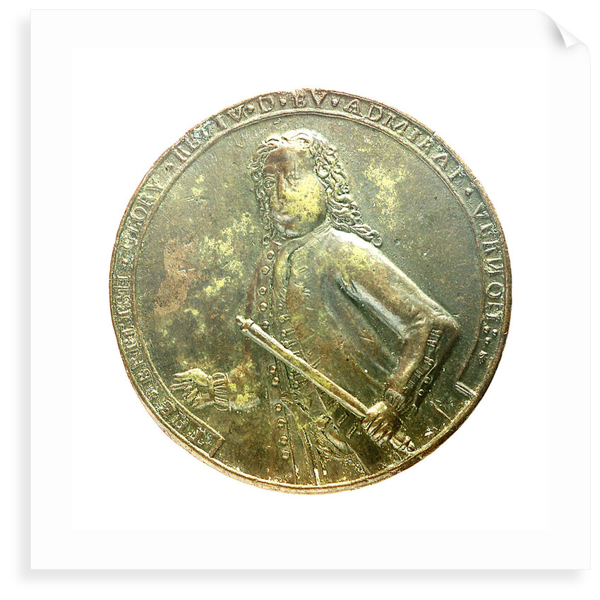Medal commemorating Admiral Edward Vernon (1684-1757) and the capture of Porto Bello, 1739; obverse by unknown