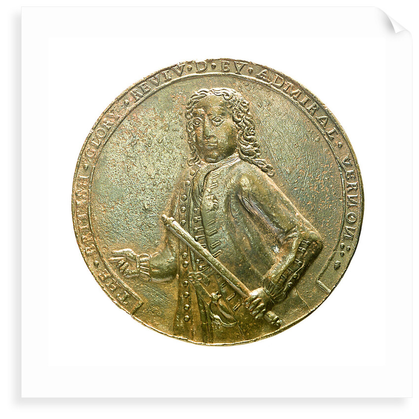 Medal commemorating Admiral Edward Vernon (1684-1757) and the capture of Porto Bello, 1739; obverse by Unknown