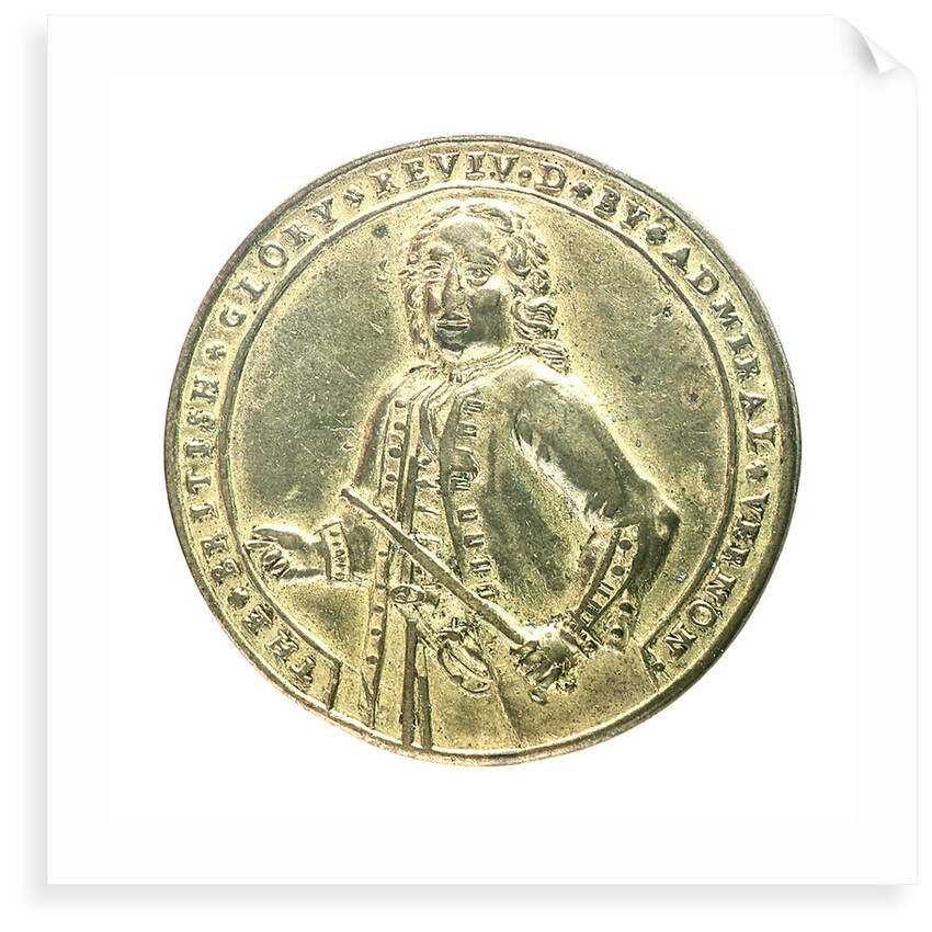 Medal commemorating Admiral Edward Vernon (1684-1757) and the capture of Porto Bello, 1739; obverse by unknown