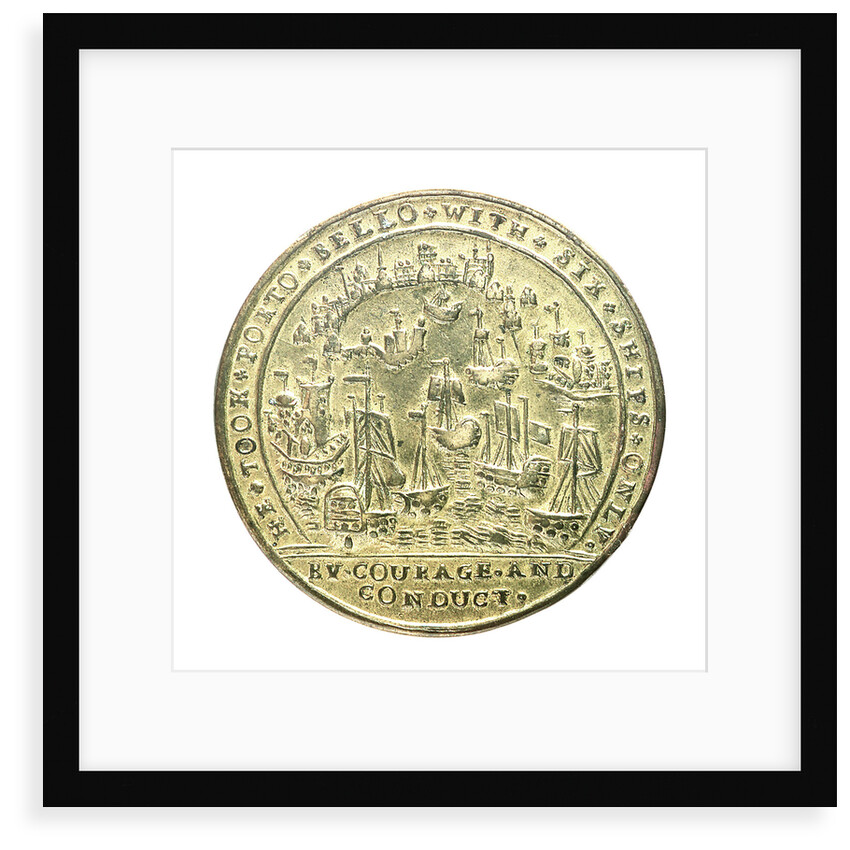 Medal commemorating Admiral Edward Vernon (1684-1757) and the capture of Porto Bello, 1739; reverse by unknown