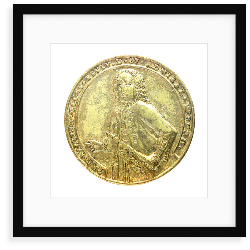 Medal commemorating Admiral Edward Vernon (1684-1757) and the capture of Porto Bello, 1739; obverse by unknown