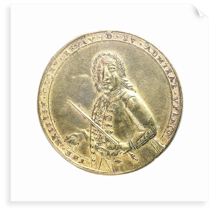 Medal commemorating Admiral Edward Vernon (1684-1757) and the capture of Porto Bello, 1739; obverse by unknown