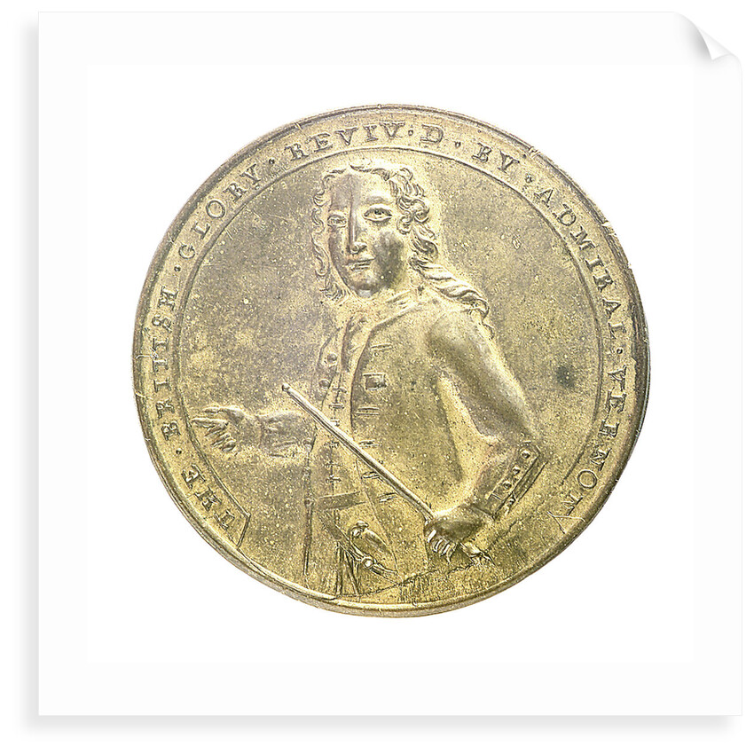 Medal commemorating Admiral Edward Vernon (1684-1757) and the capture of Porto Bello, 1739; obverse by unknown