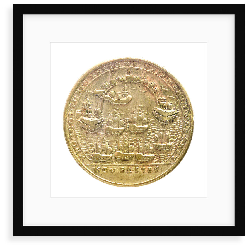 Medal commemorating Admiral Edward Vernon (1684-1757) and the capture of Porto Bello, 1739; reverse by unknown