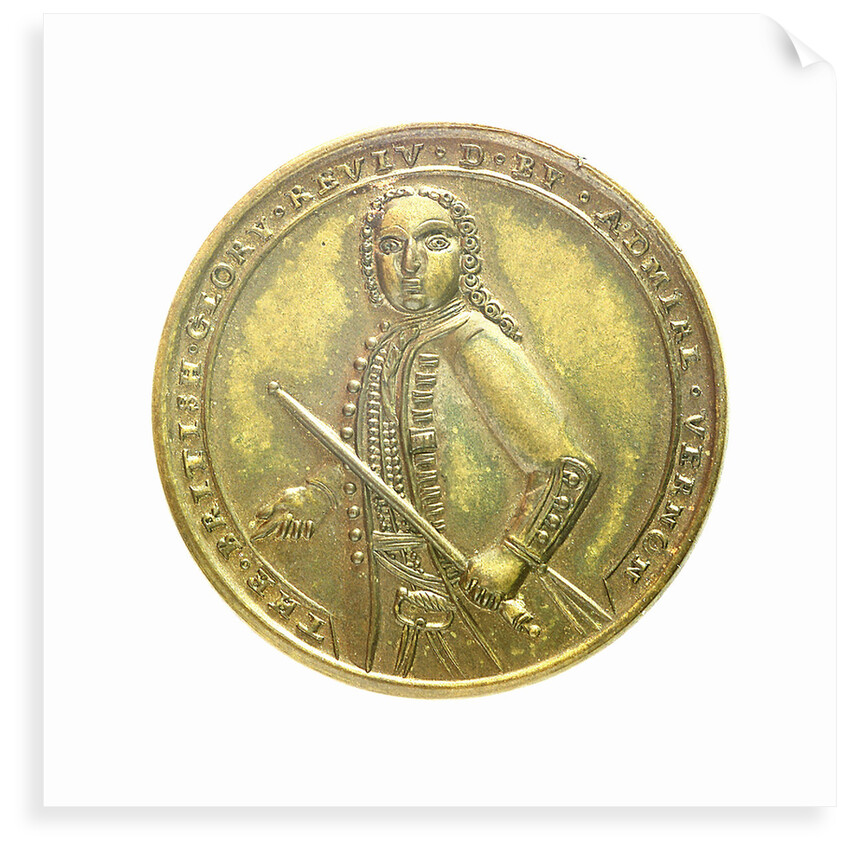 Medal commemorating Admiral Edward Vernon (1684-1757) and the capture of Porto Bello, 1739; obverse by unknown
