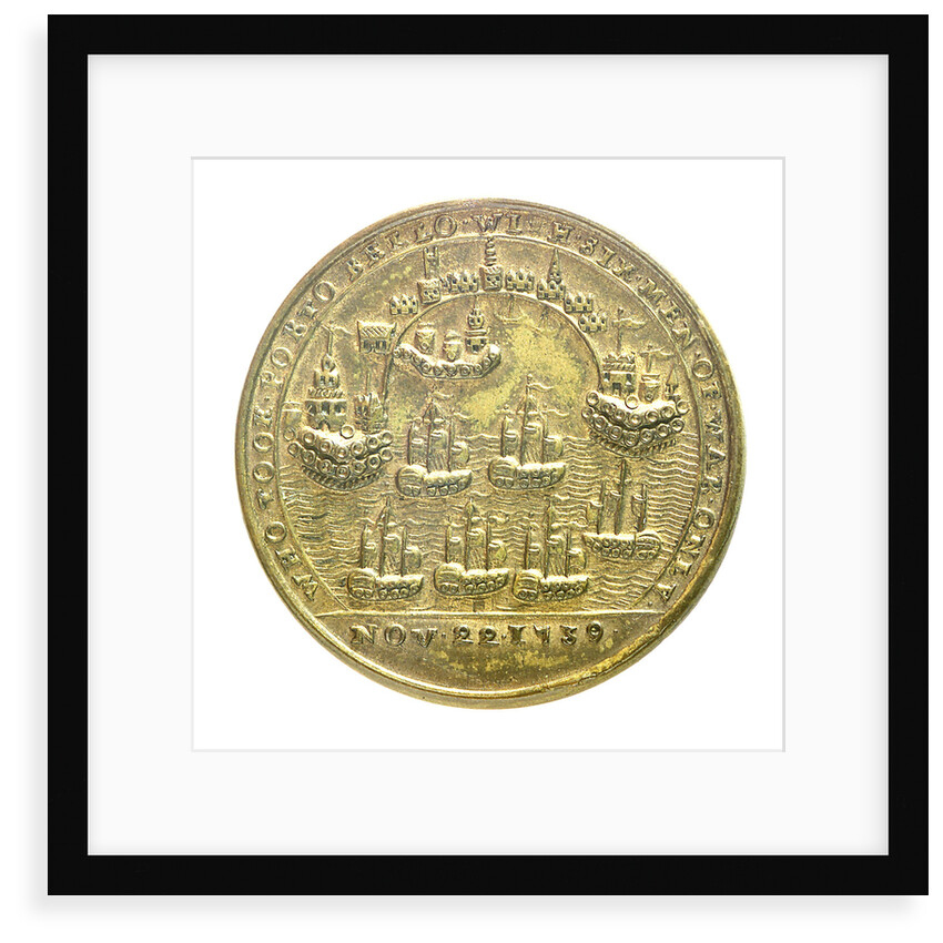 Medal commemorating Admiral Edward Vernon (1684-1757) and the capture of Porto Bello, 1739; reverse by unknown