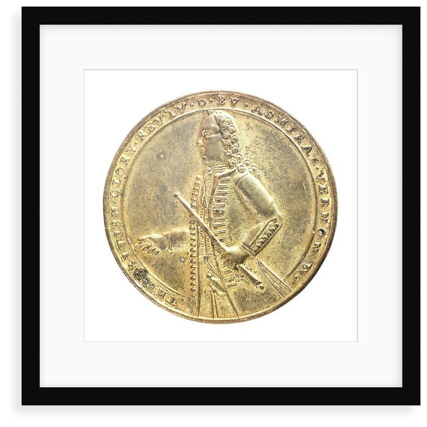Medal commemorating Admiral Edward Vernon (1684-1757) and the capture of Porto Bello, 1739; obverse by unknown