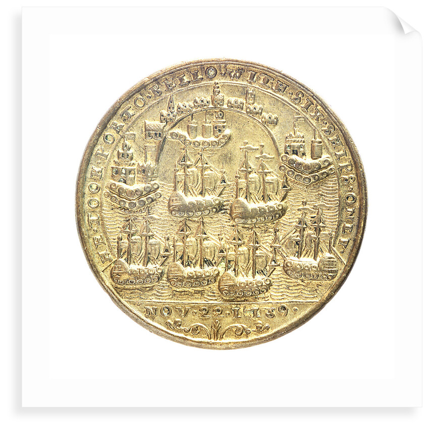 Medal commemorating Admiral Edward Vernon (1684-1757) and the capture of Porto Bello, 1739; reverse by Unknown