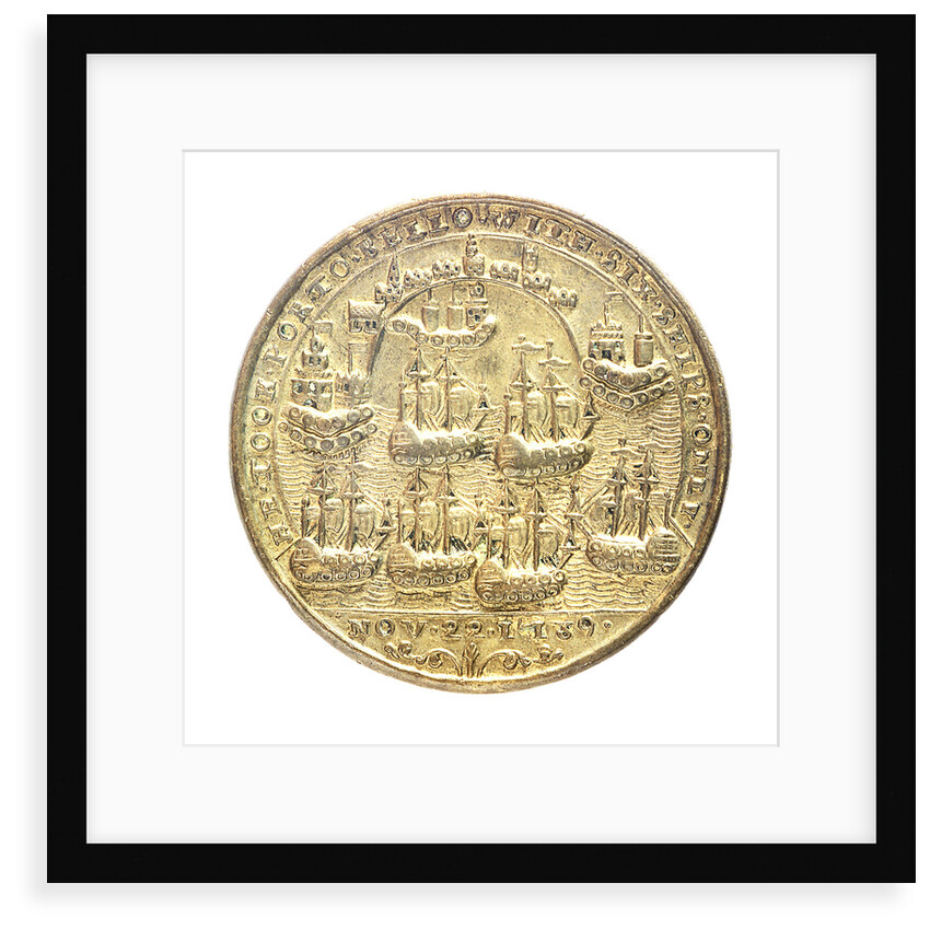 Medal commemorating Admiral Edward Vernon (1684-1757) and the capture of Porto Bello, 1739; reverse by Unknown
