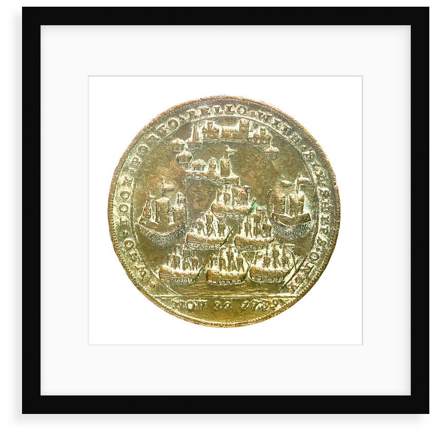 Medal commemorating Admiral Edward Vernon (1684-1757) and the capture of Porto Bello, 1739; reverse by unknown