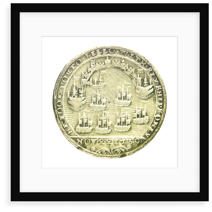 Medal commemorating Admiral Edward Vernon (1684-1757) and the capture of Porto Bello, 1739; reverse by unknown