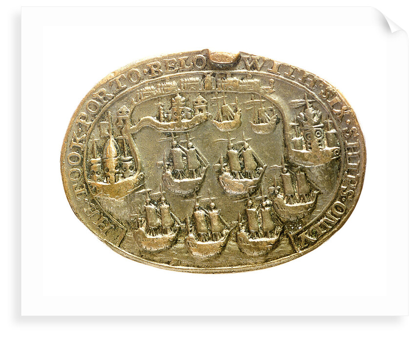 Medal commemorating Admiral Edward Vernon (1684-1757) and the capture of Porto Bello, 1739; reverse by unknown