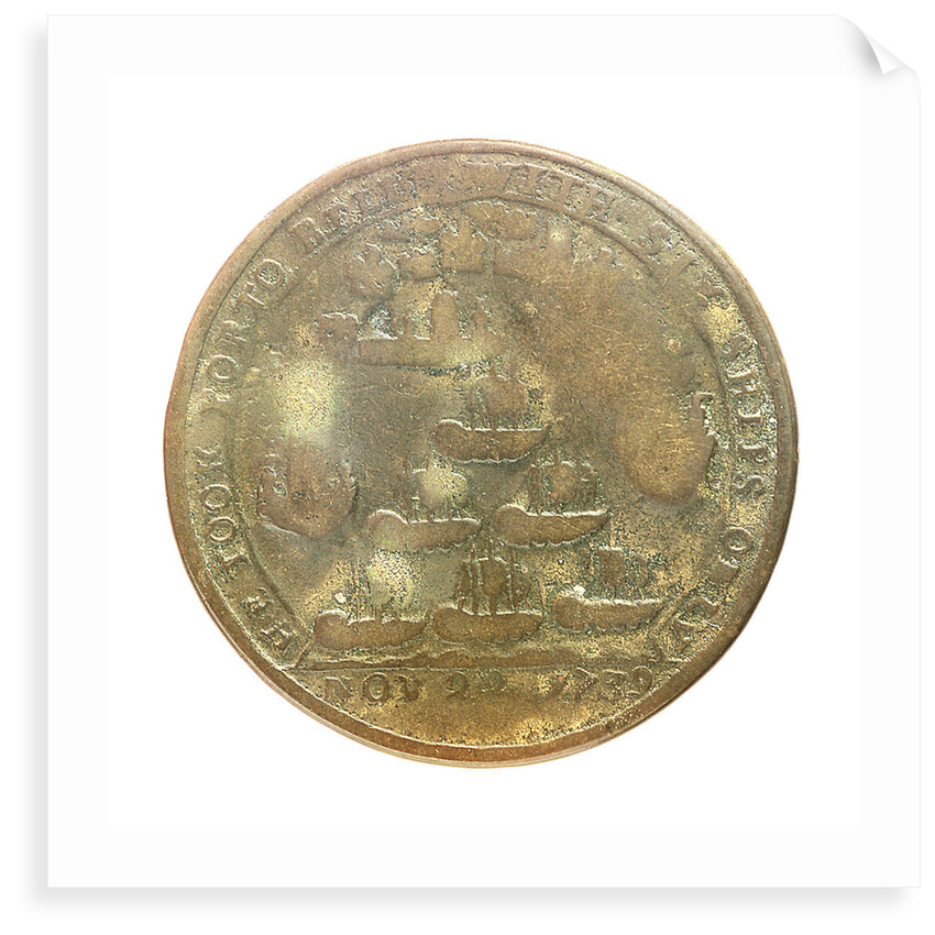 Medal commemorating Admiral Edward Vernon (1684-1757) and the capture of Porto Bello, 1739; reverse by unknown