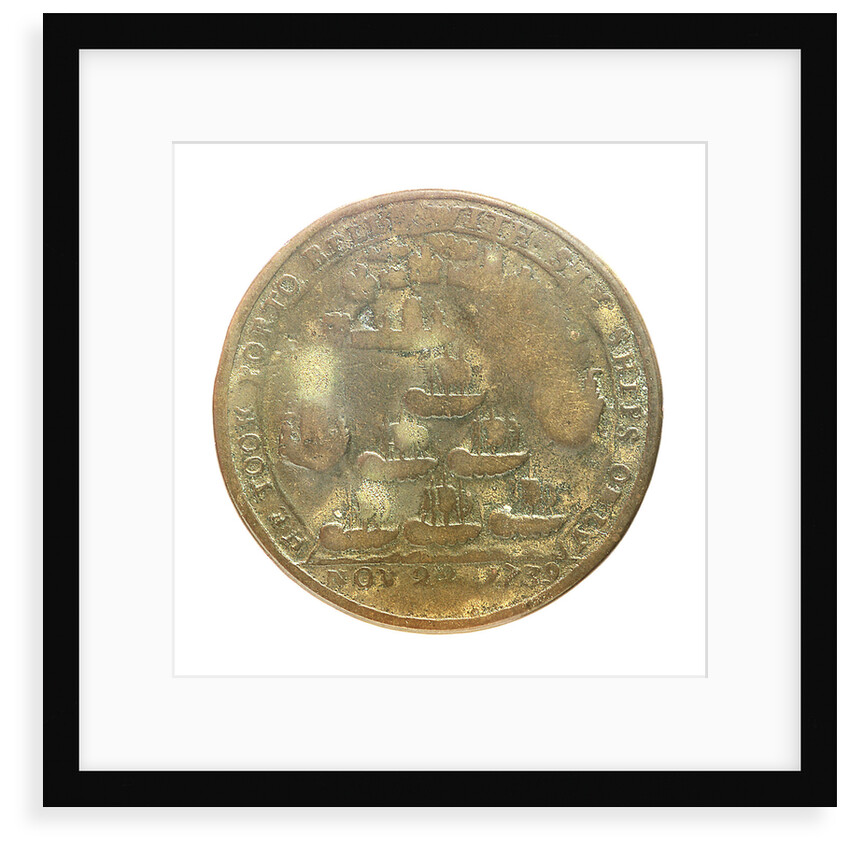 Medal commemorating Admiral Edward Vernon (1684-1757) and the capture of Porto Bello, 1739; reverse by unknown