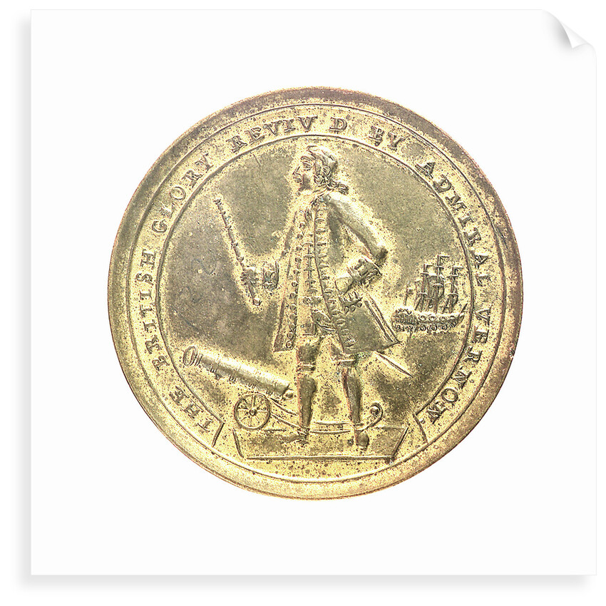 Medal commemorating Admiral Edward Vernon (1684-1757) and the capture of Porto Bello, 1739; obverse by unknown