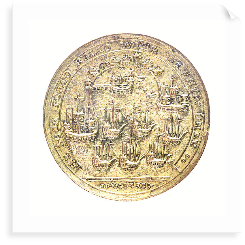 Medal commemorating Admiral Edward Vernon (1684-1757) and the capture of Porto Bello, 1739; reverse by unknown