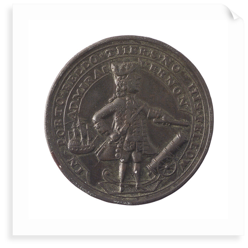 Medal commemorating Admiral Edward Vernon (1684-1757) and the capture of Porto Bello, 1739; obverse by Unknown
