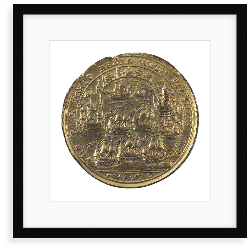 Medal commemorating Admiral Edward Vernon (1684-1757) and the capture of Porto Bello, 1739; reverse by unknown