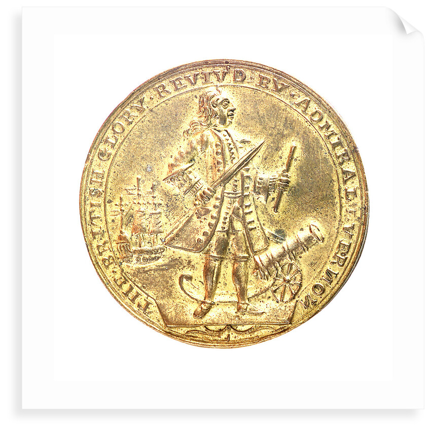 Medal commemorating Admiral Edward Vernon (1684-1757) and the capture of Porto Bello, 1739; obverse by unknown