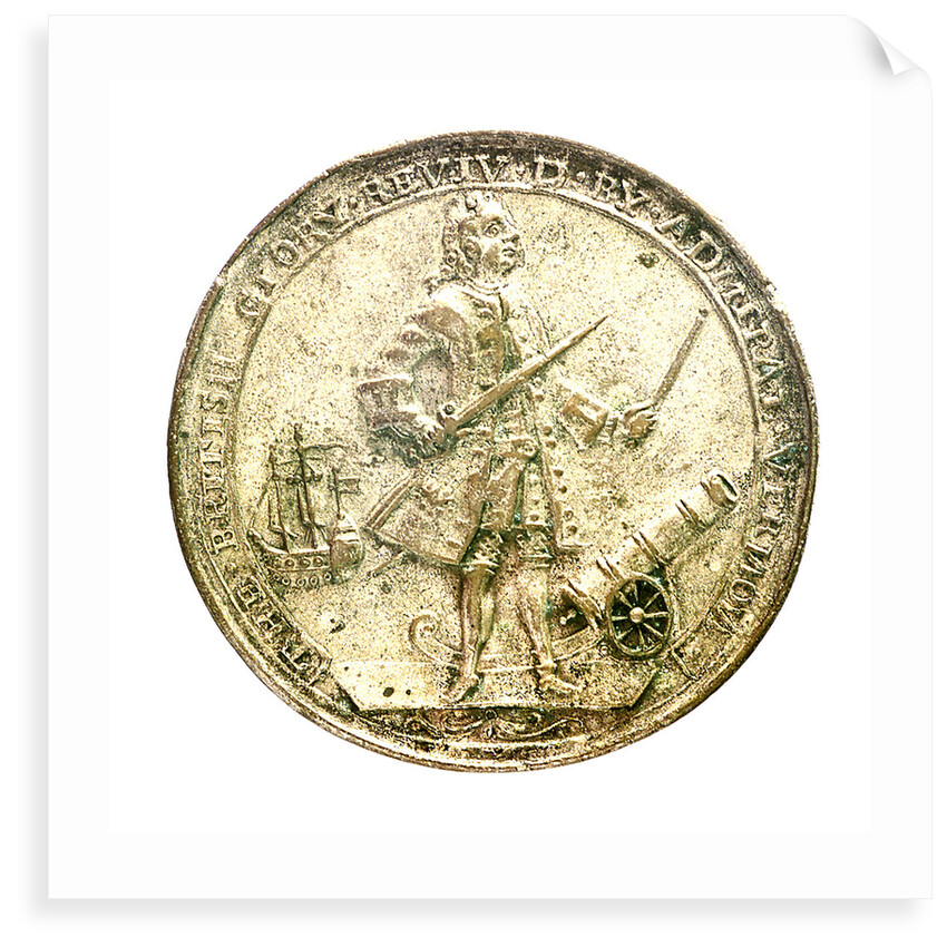 Medal commemorating Admiral Edward Vernon (1684-1757) and the capture of Porto Bello, 1739; obverse by unknown