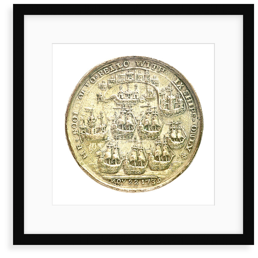 Medal commemorating Admiral Edward Vernon (1684-1757) and the capture of Porto Bello, 1739; reverse by unknown