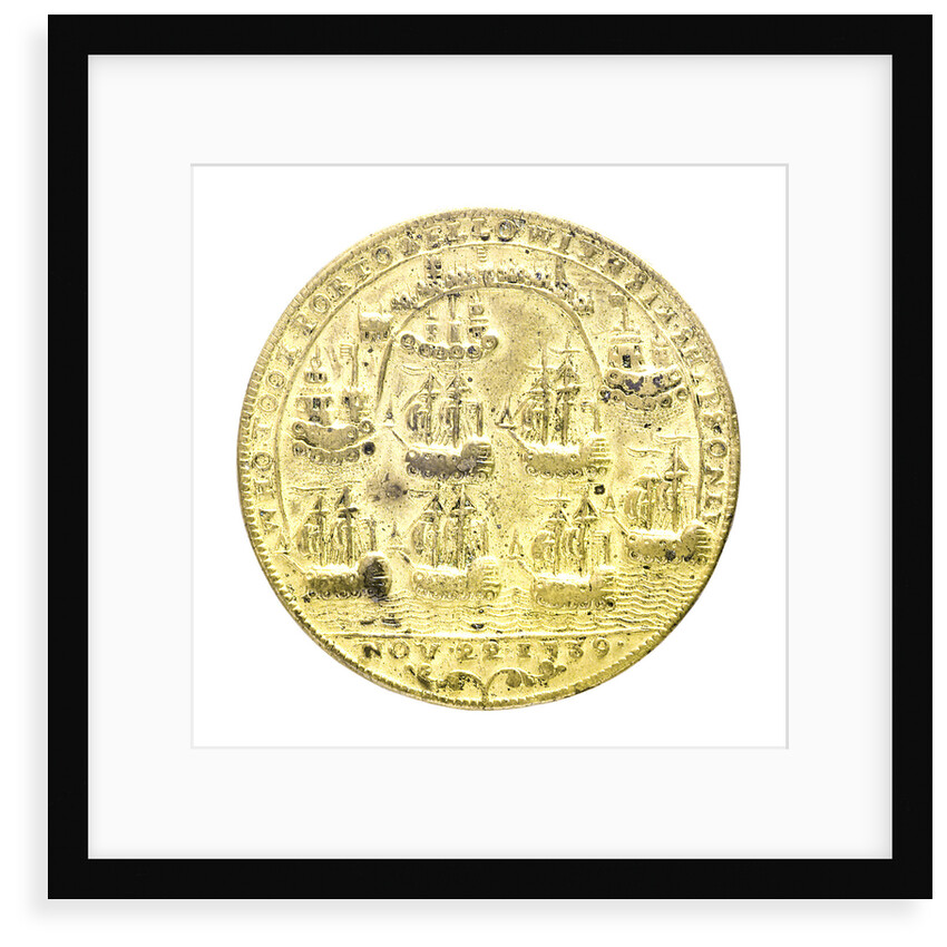 Medal commemorating Admiral Edward Vernon (1684-1757) and the capture of Porto Bello, 1739; reverse by unknown