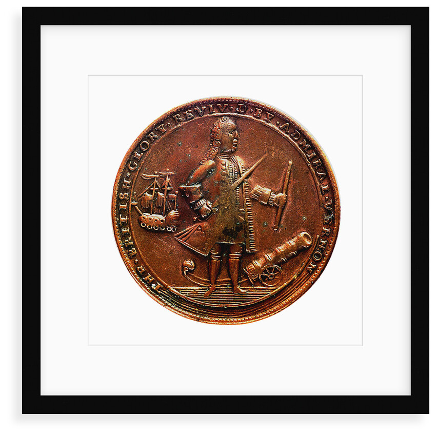 Medal commemorating Admiral Edward Vernon (1684-1757) and the capture of Porto Bello, 1739; obverse by unknown