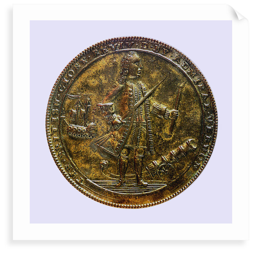 Medal commemorating Admiral Edward Vernon (1684-1757) and the capture of Porto Bello, 1739; obverse by unknown