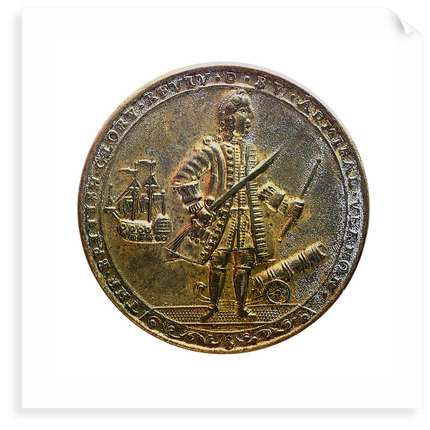 Medal commemorating Admiral Edward Vernon (1684-1757) and the capture of Porto Bello, 1739; obverse by unknown