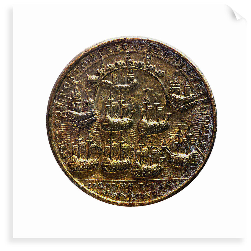 Medal commemorating Admiral Edward Vernon (1684-1757) and the capture of Porto Bello, 1739; reverse by unknown
