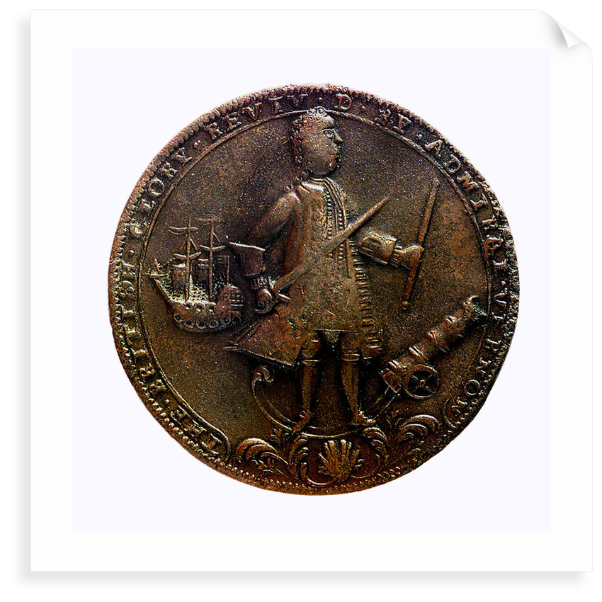 Medal commemorating Admiral Edward Vernon (1684-1757) and the capture of Porto Bello, 1739; obverse by unknown