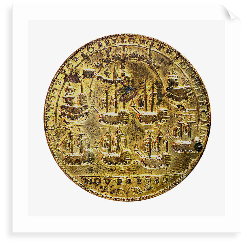 Medal commemorating Admiral Edward Vernon (1684-1757) and the capture of Porto Bello, 1739; reverse by unknown