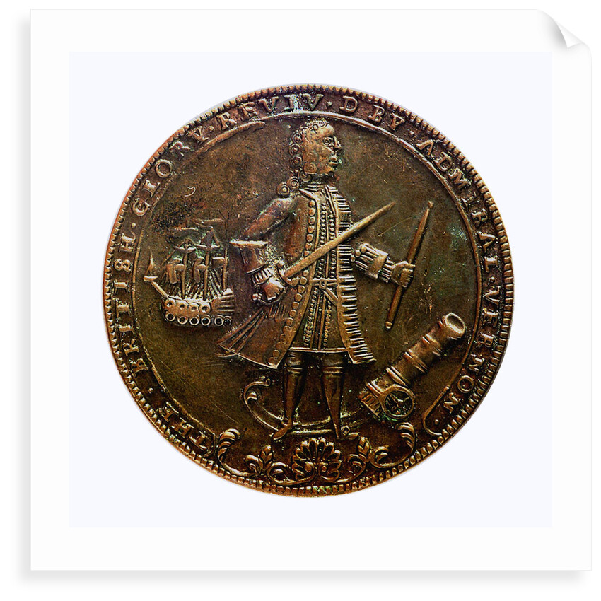 Medal commemorating Admiral Edward Vernon (1684-1757) and the capture of Porto Bello, 1739; obverse by unknown
