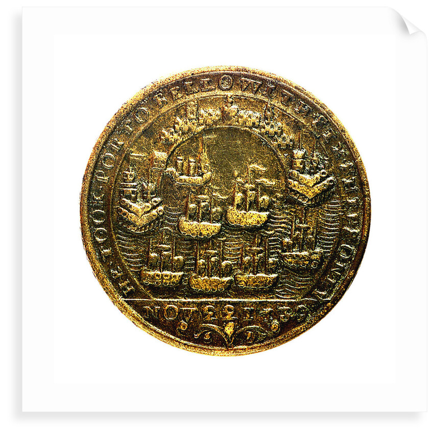 Medal commemorating Admiral Edward Vernon (1684-1757) and the capture of Porto Bello, 1739; reverse by unknown