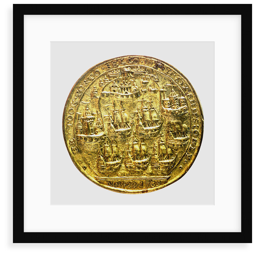 Medal commemorating Admiral Edward Vernon (1684-1757) and the capture of Porto Bello, 1739; reverse by unknown