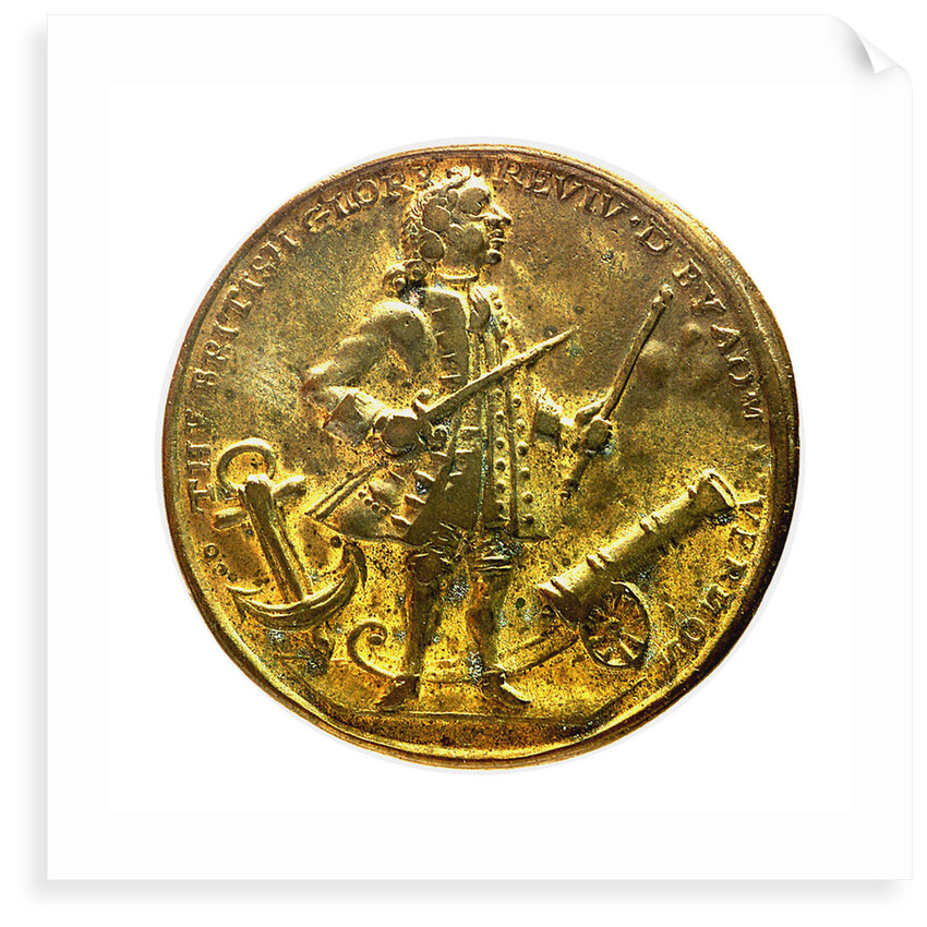 Medal commemorating Admiral Edward Vernon (1684-1757) and the capture of Porto Bello, 1739; obverse by unknown