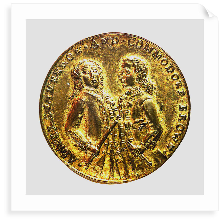 Medal commemorating Admiral Edward Vernon (1684-1757) and the capture of Porto Bello, 1739; obverse by unknown