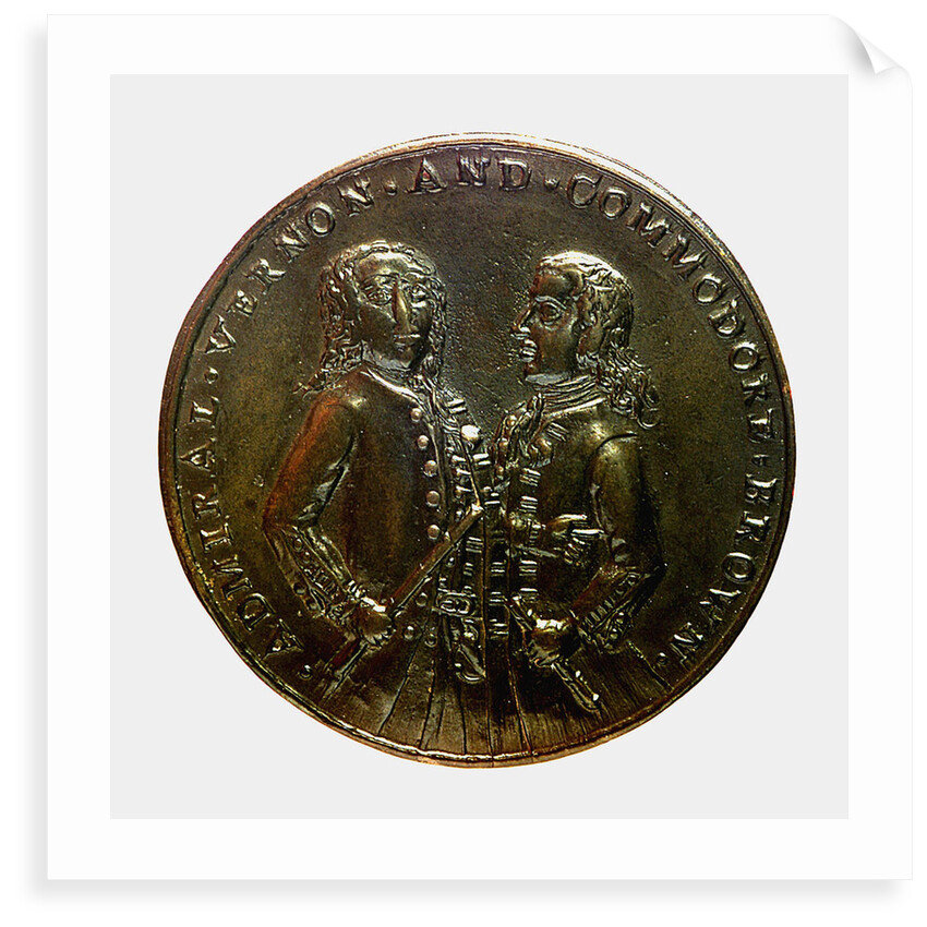 Medal commemorating Admiral Edward Vernon (1684-1757) and the capture of Porto Bello, 1739; obverse by unknown