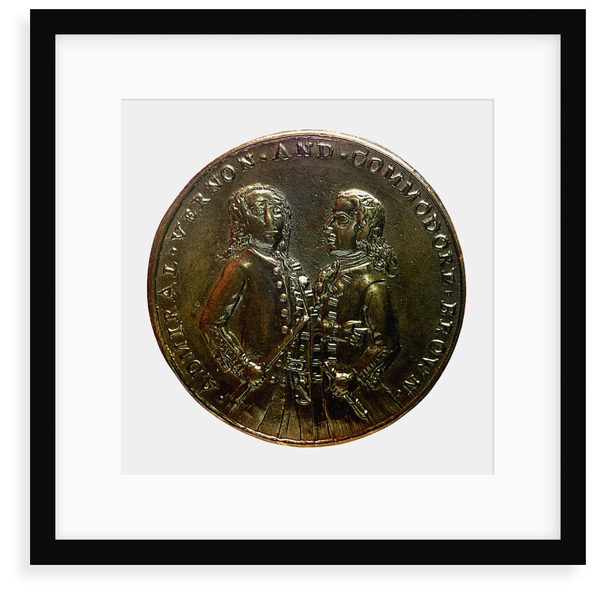 Medal commemorating Admiral Edward Vernon (1684-1757) and the capture of Porto Bello, 1739; obverse by unknown