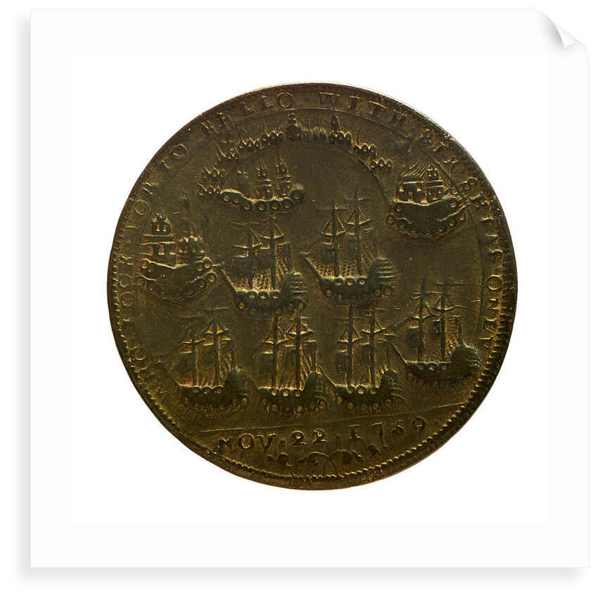 Medal commemorating Admiral Edward Vernon (1684-1757) and the capture of Porto Bello, 1739; reverse by unknown