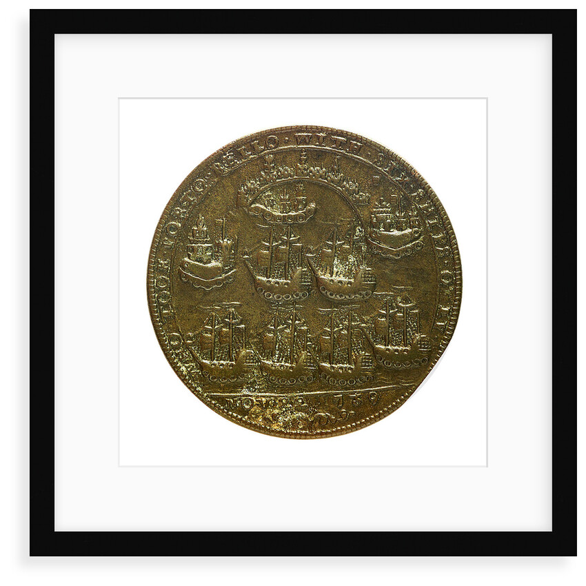 Medal commemorating Admiral Edward Vernon (1684-1757) and the capture of Porto Bello, 1739; reverse by unknown
