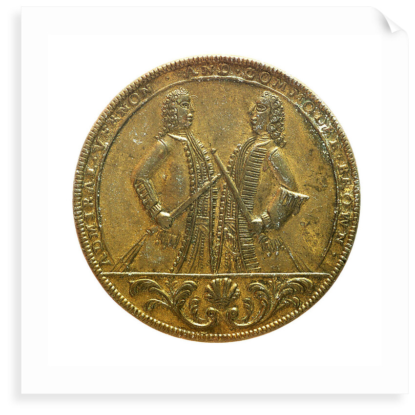 Medal commemorating Admiral Edward Vernon (1684-1757) and the capture of Porto Bello, 1739; obverse by unknown