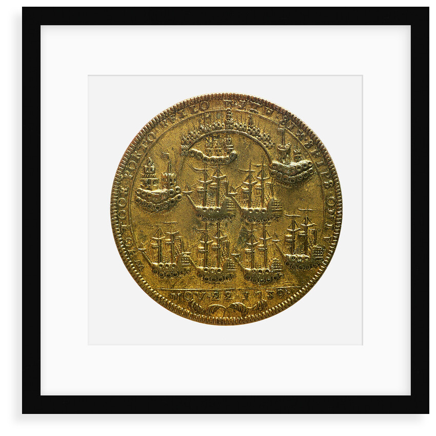 Medal commemorating Admiral Edward Vernon (1684-1757) and the capture of Porto Bello, 1739; reverse by unknown