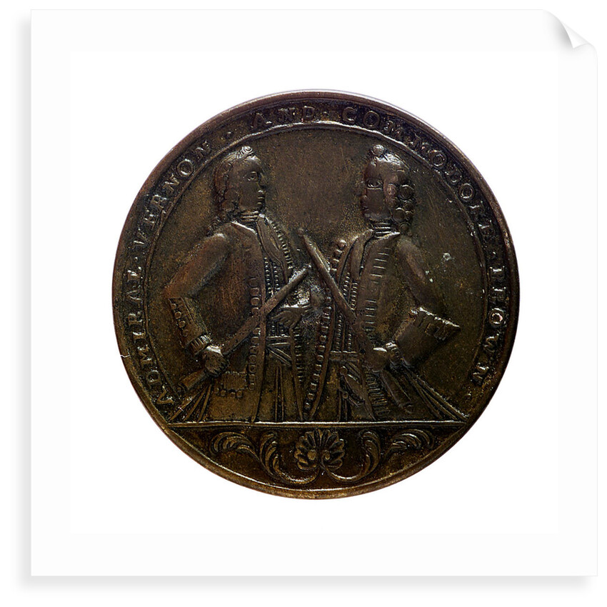 Medal commemorating Admiral Edward Vernon (1684-1757) and the capture of Porto Bello, 1739; obverse by unknown