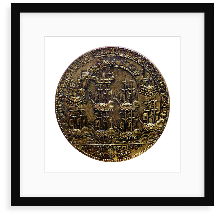 Medal commemorating Admiral Edward Vernon (1684-1757) and the capture of Porto Bello, 1739; reverse by unknown