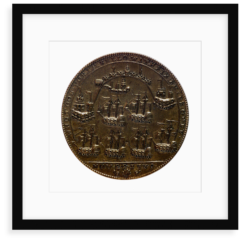Medal commemorating Admiral Edward Vernon (1684-1757) and the capture of Porto Bello, 1739; reverse by unknown