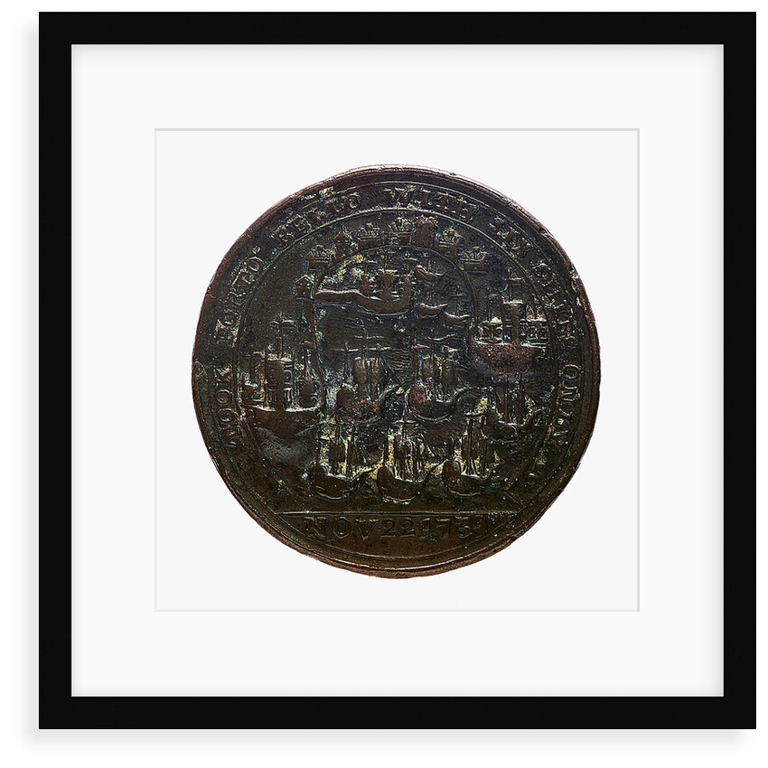 Medal commemorating Admiral Edward Vernon (1684-1757) and the capture of Porto Bello, 1739; reverse by unknown