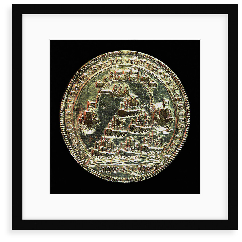Medal commemorating Admiral Edward Vernon (1684-1757) and the capture of Porto Bello, 1739; reverse by unknown
