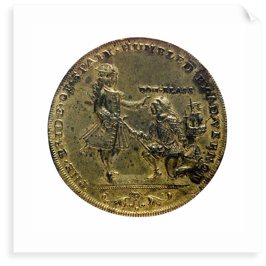 Medal commemorating Admiral Edward Vernon (1684-1757) and the capture of Porto Bello, 1739; obverse by unknown